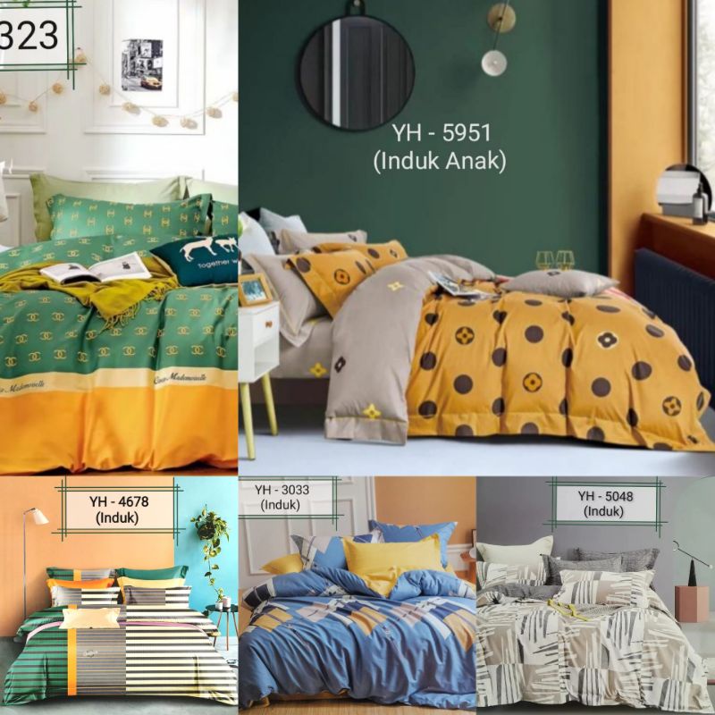 seprei set BedCover Bahan Katun Jepang YH