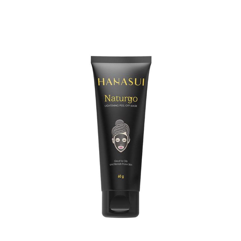 hanasui  peel off  mask black tube & egg white