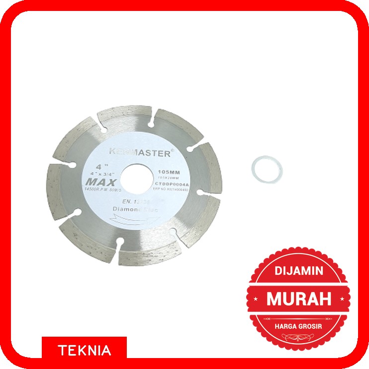 Diamond Wheel Wet 4 Inch KENMASTER - Mata Pisau Potong 105 mm