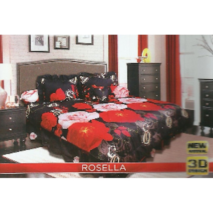 SPREI CALIFORNIA 180 B4 "ROSELLA" 4 BANTAL 2 GULING