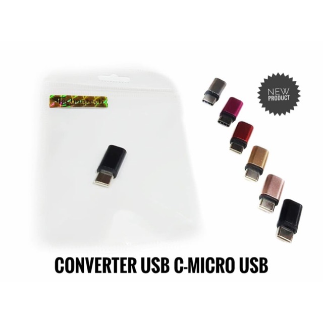 CONVERTER / KONVERTER OTG TYPE-C TO MICRO USB DONGLE KUALITAS LEBIH BAGUS