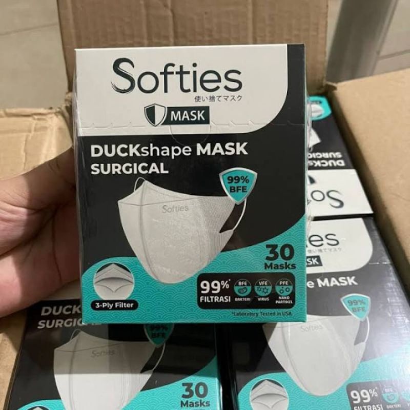 Masker softies duckshape duckbill isi 30's