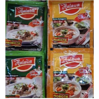 

(NO MSG - BUMBU SEHAT) BUMBU HALAWA SERBAGUNA 1 RENTENG isi 12 SACHET SASET Bumbu Penyedap Masakan Masak Sehat Rasa Ayam Sapi Jamur Makanan Sop Kari Gulai Sayur Kebuli Alami Herbal Bumbu Halus Halawah Serbuk Bubuk Tanpa Vitsin Pengawet