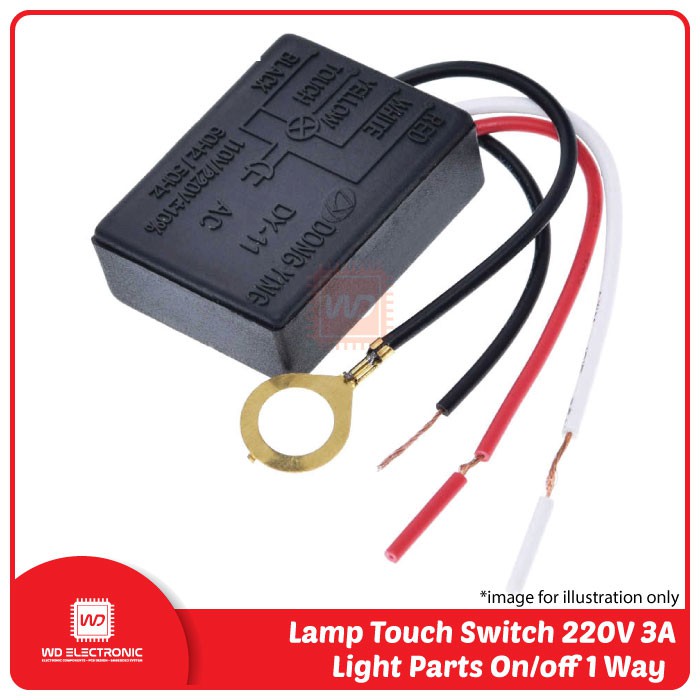 Lamp touch Switch 220V 3A Electrical Equipment light Part On off 1 Way