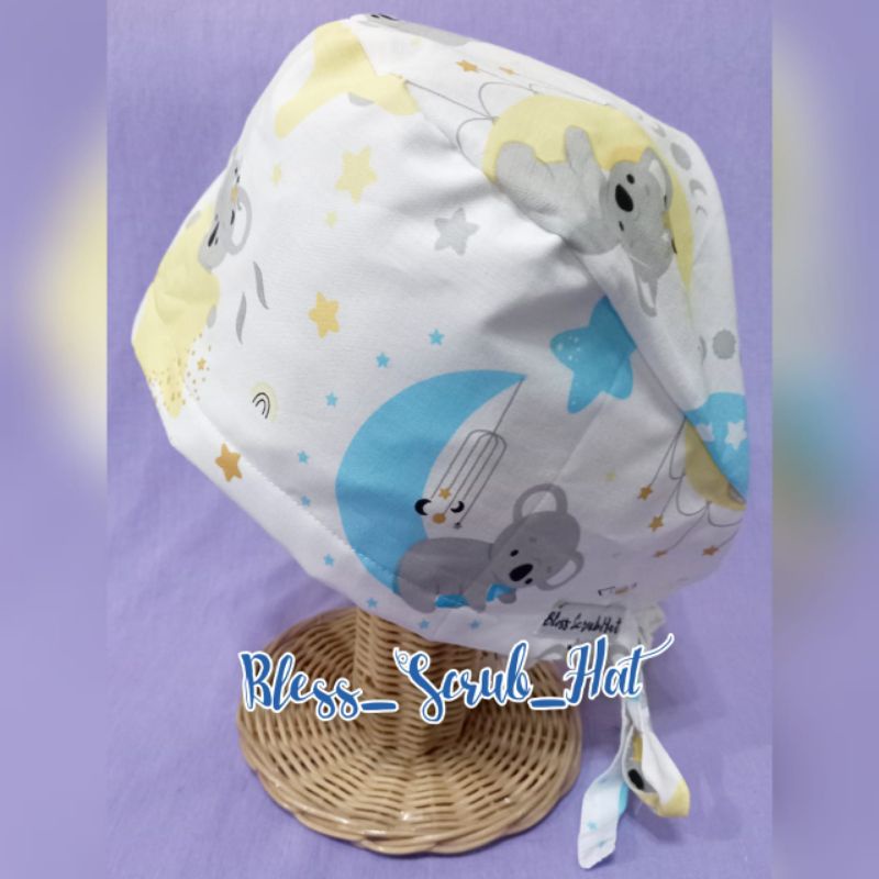 Topi Bedah / Nurse Cap/ Sugical cap/ Topi Motif/Koala