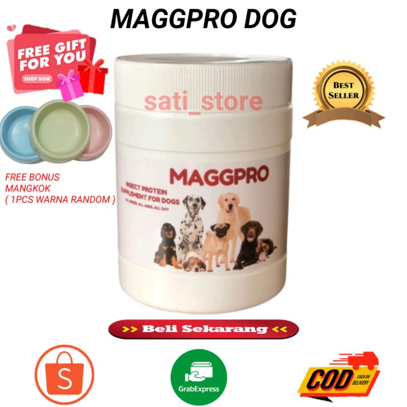 Jual ( bonus mangkok ) Maggpro Dog FoodsSuplemen,Vitamin,Protein