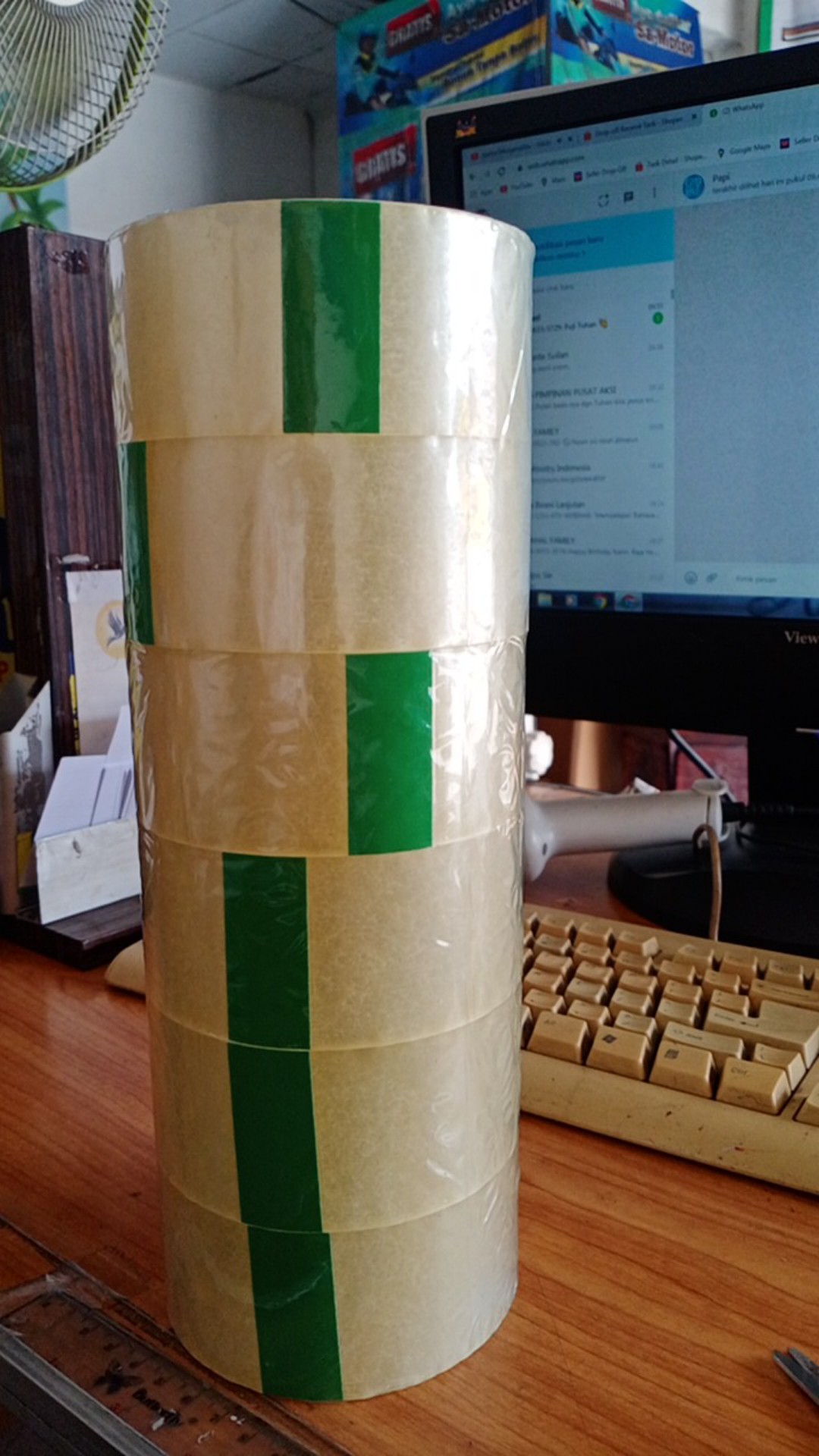 Lakban 2inch Bening ( 45mm X 90y ) Bukan Daimaru