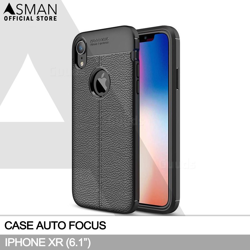 Auto Focus iPhone XR (6.1&quot;) | Softcase Premium - Hitam