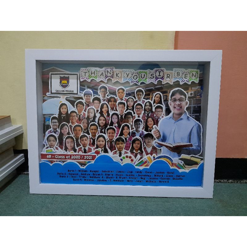 POP UP FRAME 3D KADO PERPISAHAN SEKOLAH