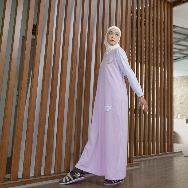 GAMIS MARIPI HYZA DRESS LILAC ORIGINAL BY MARIPI