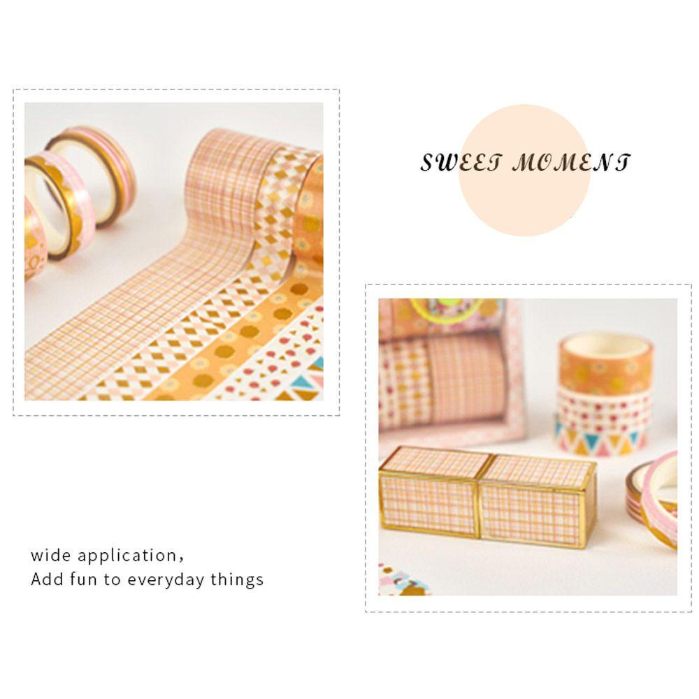 Top 10roll/Set Washi Tape Sastra Kualitas Tinggi Scrapbooking Sedikit Segar INS DIY Bahan