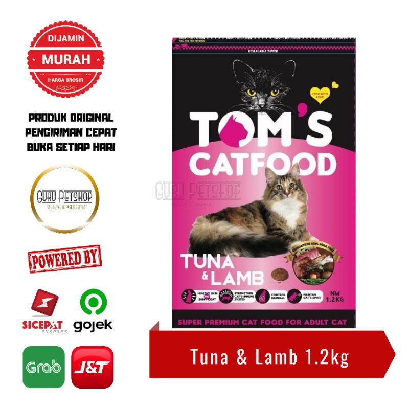 Toms Cat Food Tuna And Lamb 1.2kg Freshpack Toms Cat Tuna &amp; Lamb Adult