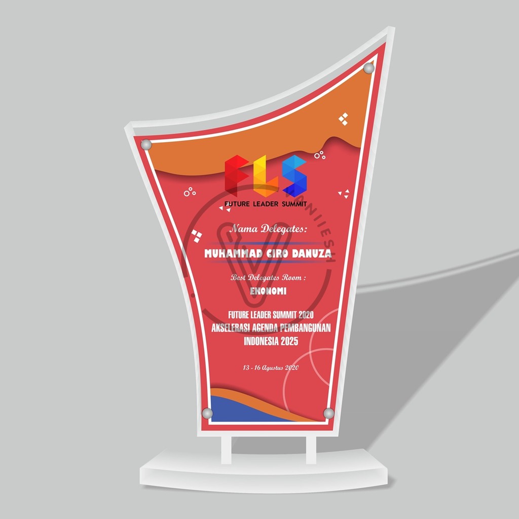 

Plakat Akrilik Layar Lancip Standar