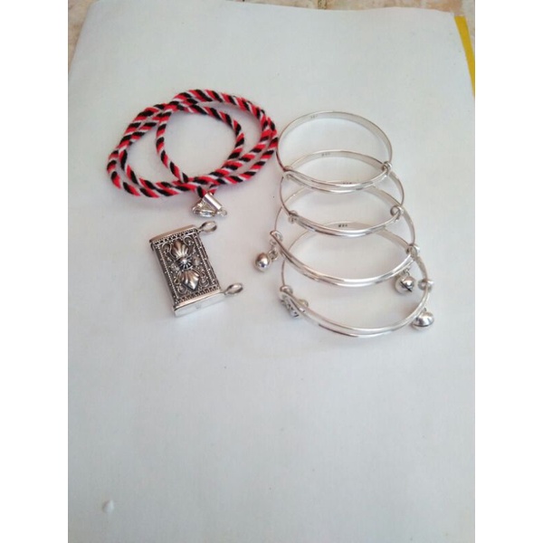 set bayi 3 bulanan perak asli 925