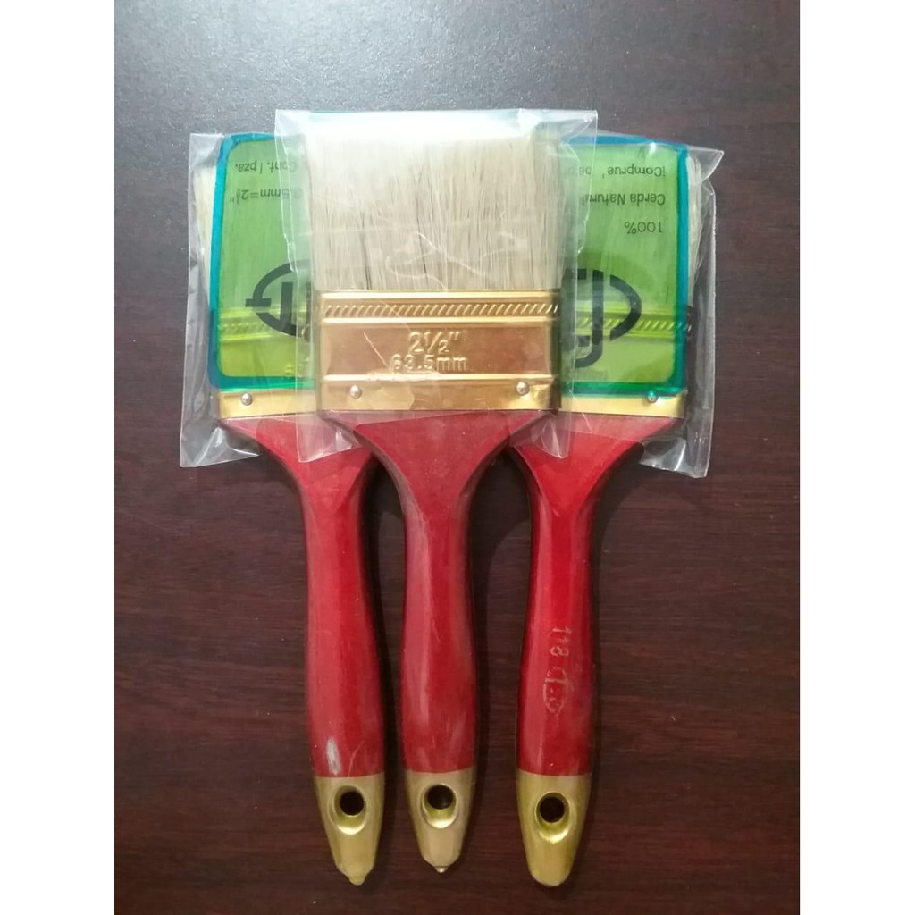 Kuas Fit Kuas Cat Satuan Ukuran 1 1.5 2 2.5 3 4 Inch Kuas Cat Tembok Besi Kayu