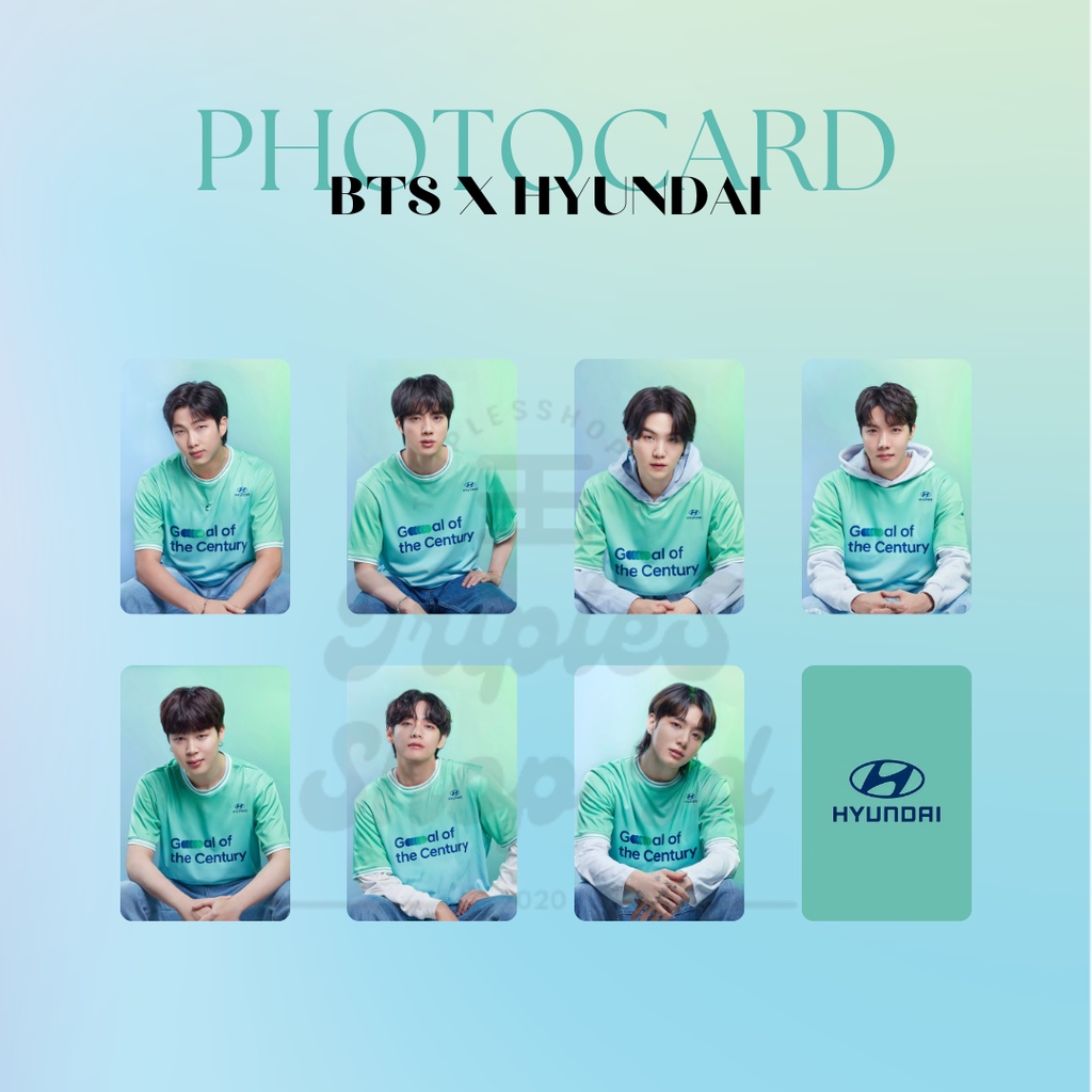 [BISA COD] PHOTOCARD BTS X HYUNDAI | UNOFFICIAL PHOTOCARD MURAH | PHOTOCARD BTS 2 SISI | UNOFFICIAL 