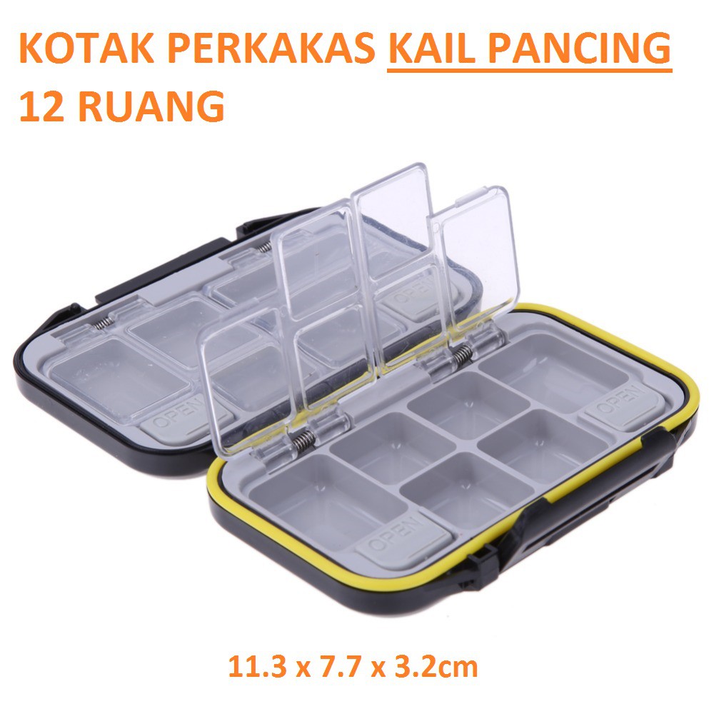 Lixada Box Kotak Perkakas Kail Pancing 12 Ruang - MCC01