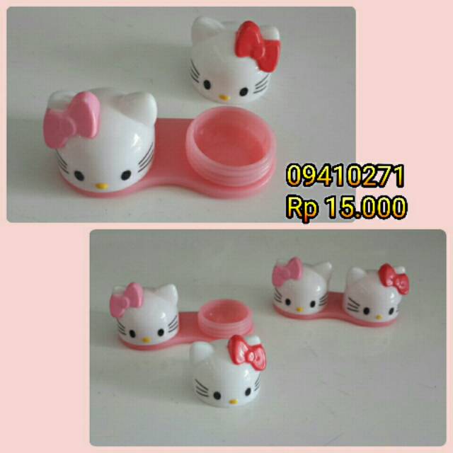 

Kotak softlens tempat softlens /softlens box case hello kitty
