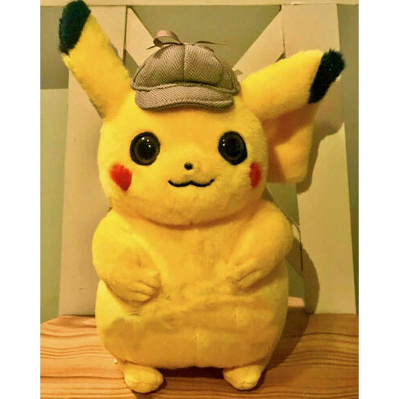 25cm New Movie Pokemon Pikachu Detective Toy Soft Plush Stuffed Figure Kids Gift Toys