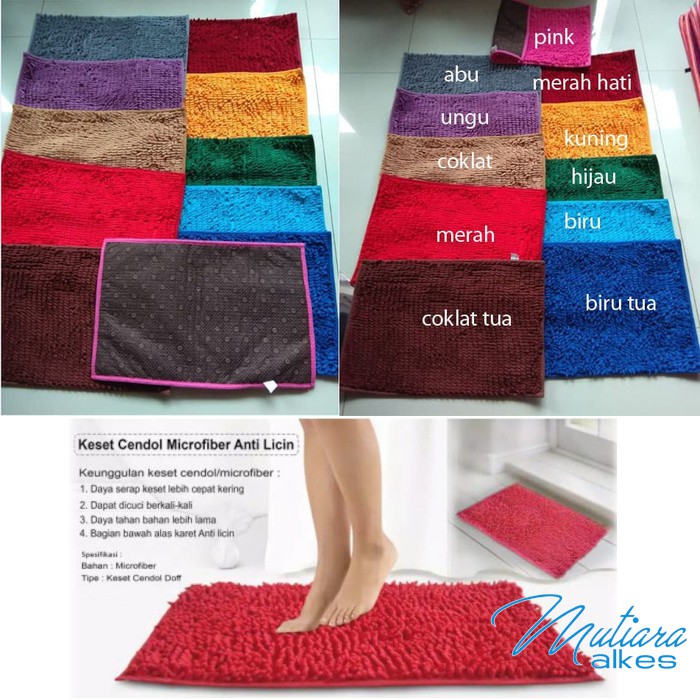 Keset Kaki / Keset Cendol / Keset Microfiber Import halus &amp; tebal