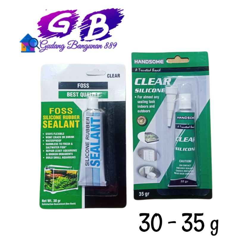 

LEM SEALANT CLEAR 30 35 G / LEM SILICONE BENING KACA