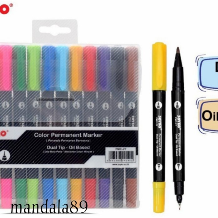 

Cantik Spidol Permanent Marker Merk Joyko Terbatas