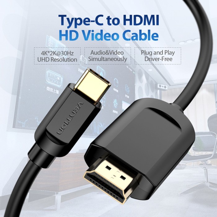 Kabel Usb Type C to hdmi Vention 1,5 meter - CGU