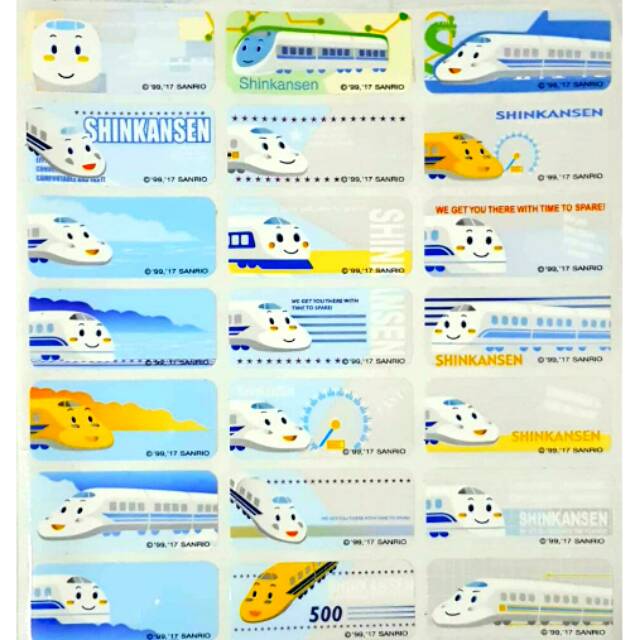 

Label nama anti air stiker waterproof Premium Shinkansen Ori
