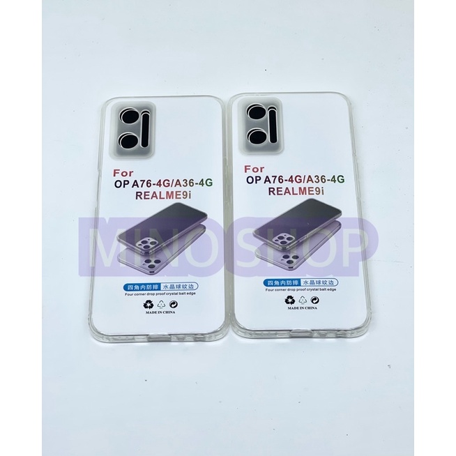 SOFTCASE TRANSPARAN OPPO A76 4G A36 A96 REALME 9i PREMIUM CLEAR SOFTCASE