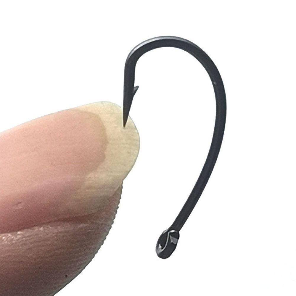 Nickolas1 Ikan Berduri Kait Memancing Laut Gepeng Tajam Beberapa Tujuan Pemancingan Ikan Gurame PTFE Dilapisi Stainless Steel Karbon Tinggi Memancing Aksesoris Shank Panjang Berduri Kait