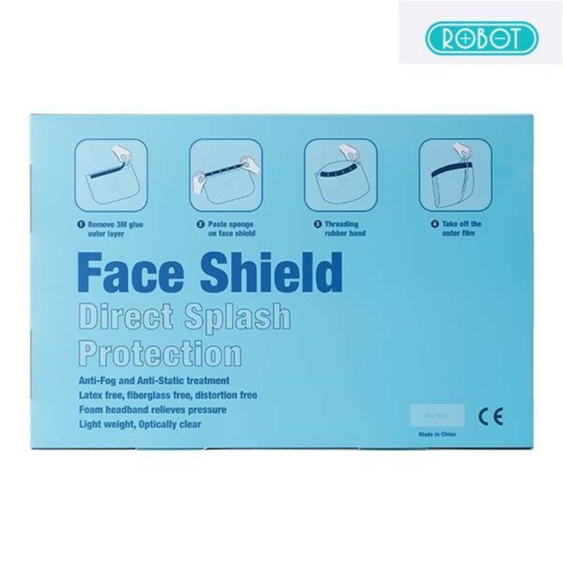 Face Shield ROBOT MZ001 Pelindung Wajah APD Anti Fog