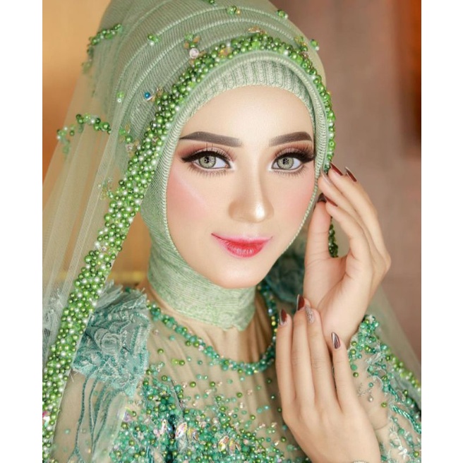 Slayer Akar Mutiara / Slayer Veil Mutiara Pengantin / Hijab Pengantin