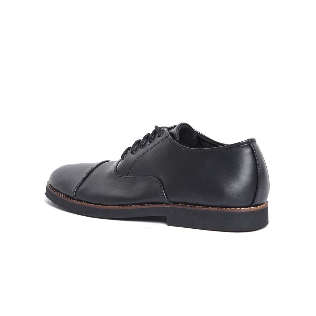 OXFORD BLACK - Sepatu Pantofel Pria Pantofel Hitam Pria Sepatu Pantopel Fantofel Kasual Formal Kerja