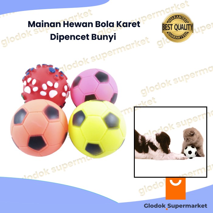 Mainan Hewan Bola Karet Dipencet Bunyi