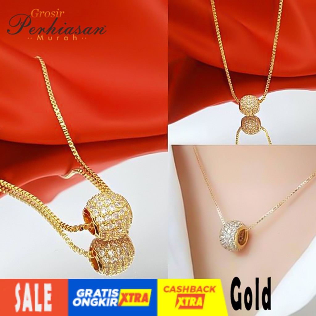 Kalung wanita xuping liontin bola -perhiasan xuping k06 LN