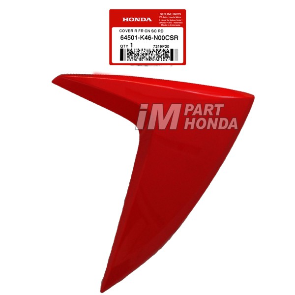 64501-K46-N00CSR Cover Sayap Kanan Vario 110 Fi 2014 Merah Maron Marun JKT