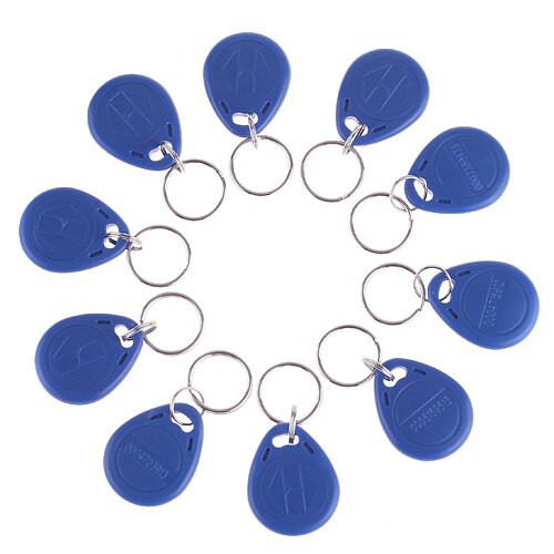 RFID 125KHz EM4100 TK4100 Proximity ID Token Tag Keyfob KeyChain Blue