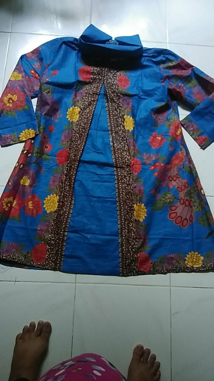 Tunik Batik Cibulan Unggul Jaya Seragam Kantor Atasan Wanita