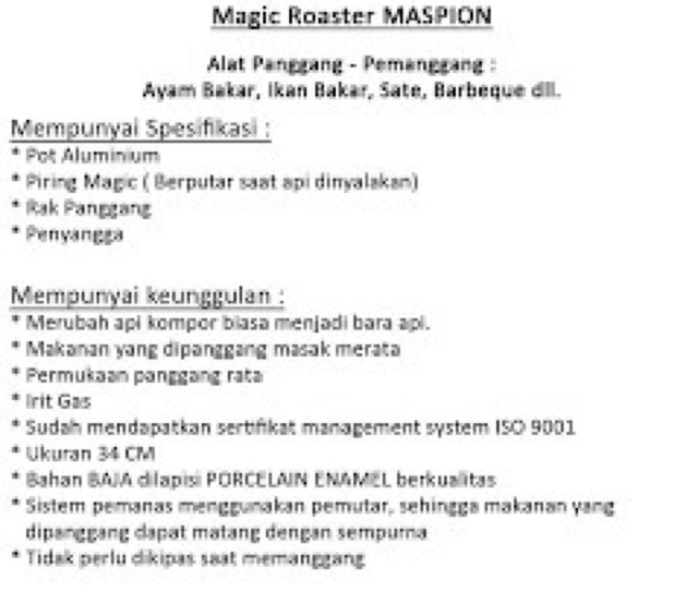 Alat Panggang Serbaguna / Magic Roaster