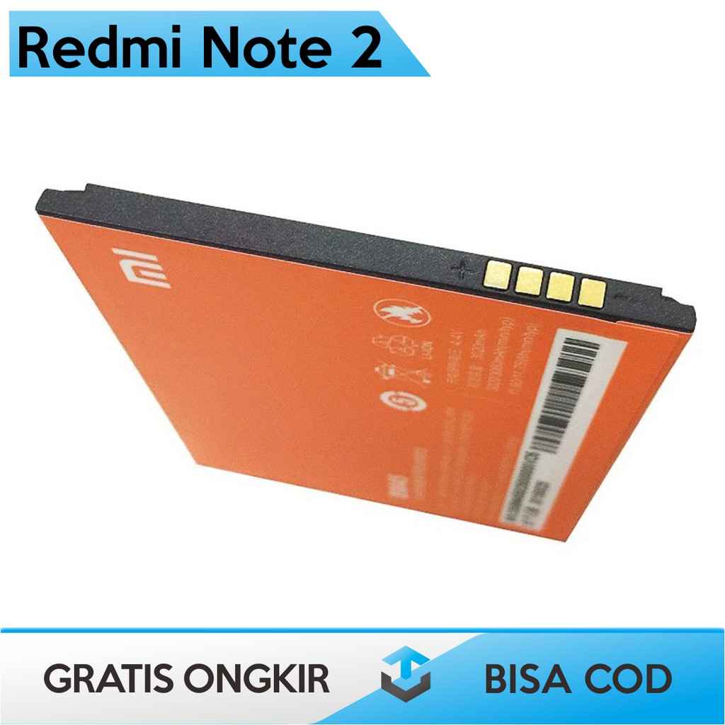 BATERAI REDMI NOTE 2 - BATRE BATTERY REDMI NOTE 2 3020mAh BM45