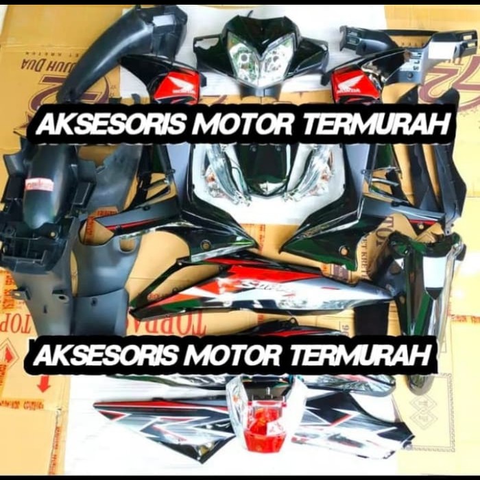 cover body full Supra x 125 tahun 2007 2013
