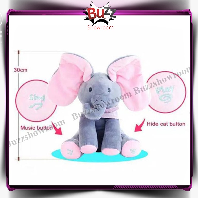 Boneka anjing gajah peek a boo dog rabbit elephant peek ka boo, cilukba clap hand