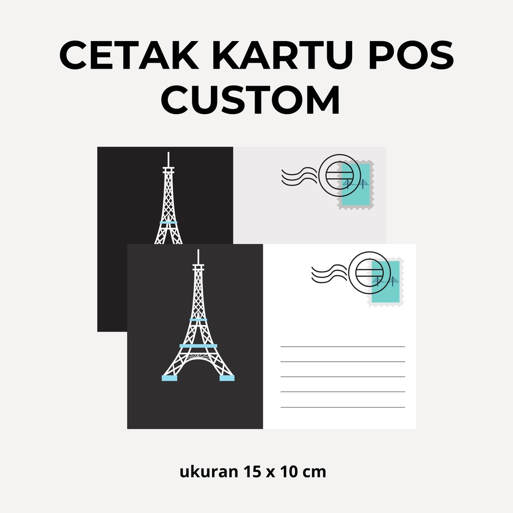 

Cetak Kartu Pos / Post card custom - 15x10cm - min order 9