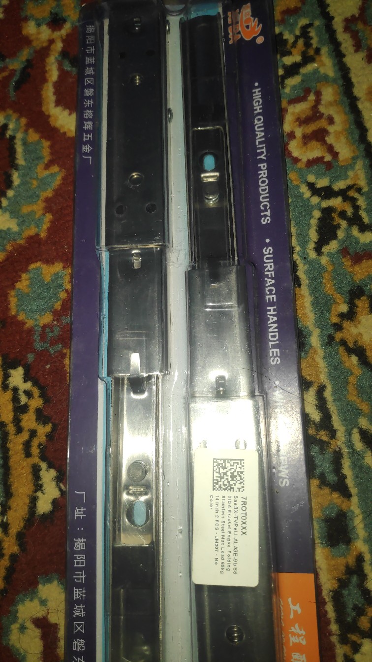 Bracket Engsel Folding Stainless Steel Max Beban 65 G 14 Inchi 2 Pcs