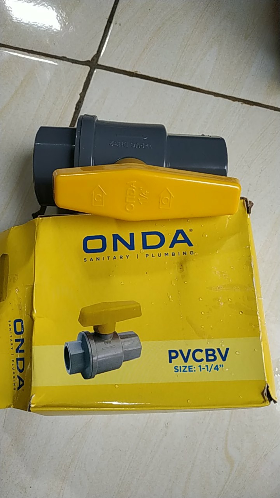 Stop Kran Pvc Ballvalve Pvc Onda 1.25 Inch 1 1 Per 4 Inch
