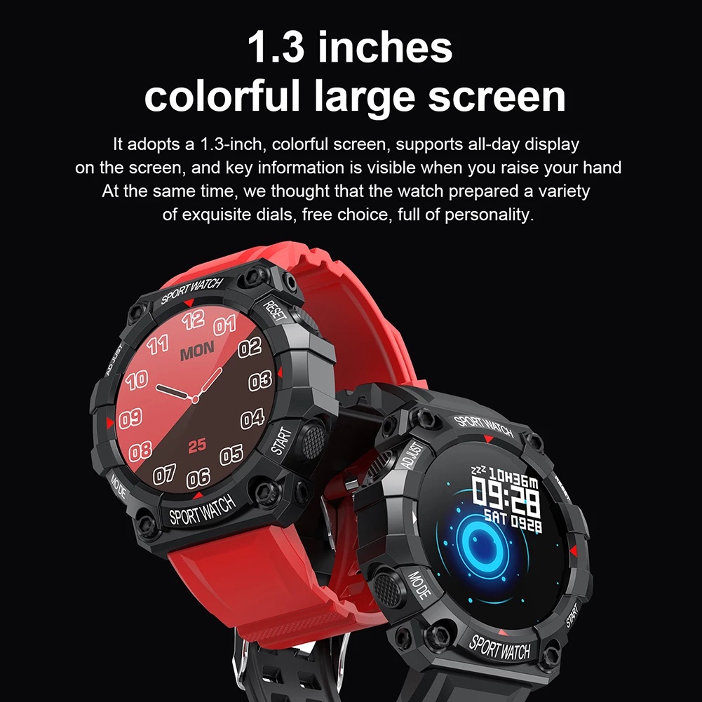 Smartwatch Pria Wanita FD68 Jamtangan Pria Digital astronaut Watch Face Bluetooth Heart Rate