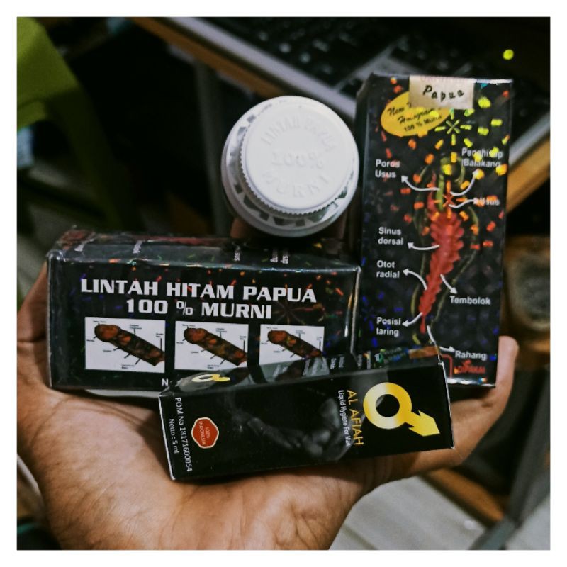 [Bisa COD] Lintah Papua Asli Timbul & Alafiah [Paket Besar & Kuat] Rotan Keras | Al-Afiah Lintah 2