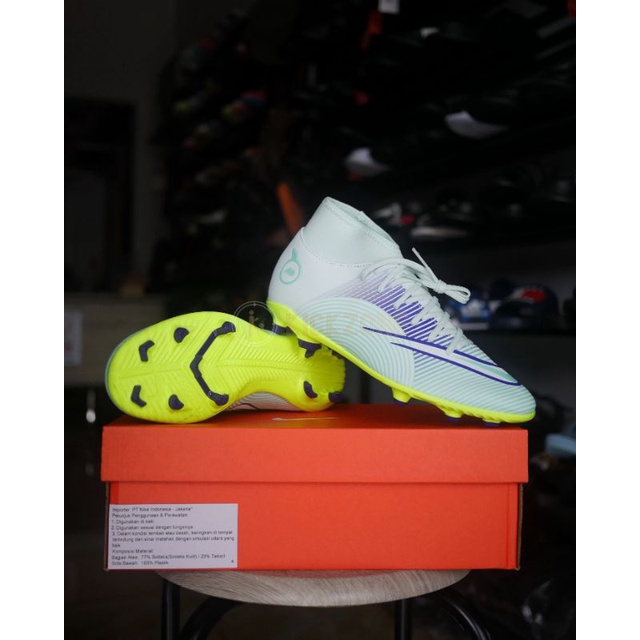 Sepatu Bola Nike Superfly 8 Club MDS FG - Barely Green/Electro Purple DN3781375 Original BNIB