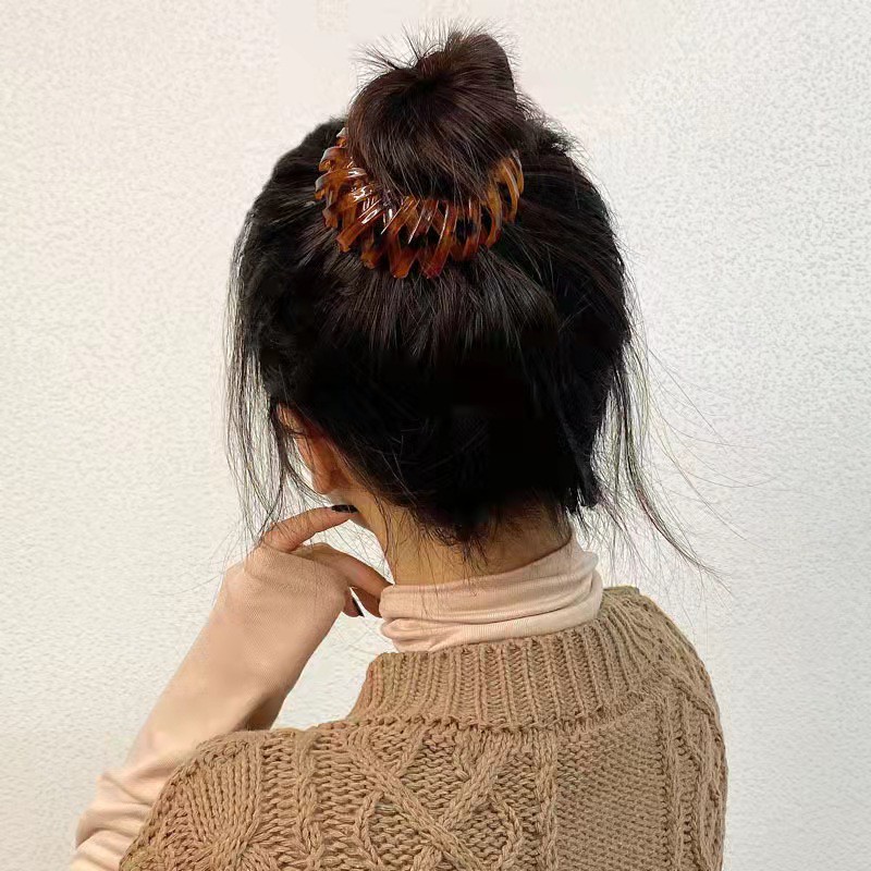 Jepit Rambut Korea Bulat / Donat Jedai Hair Clip Claw / Ikat Rambut Korea Ponytail Dalika