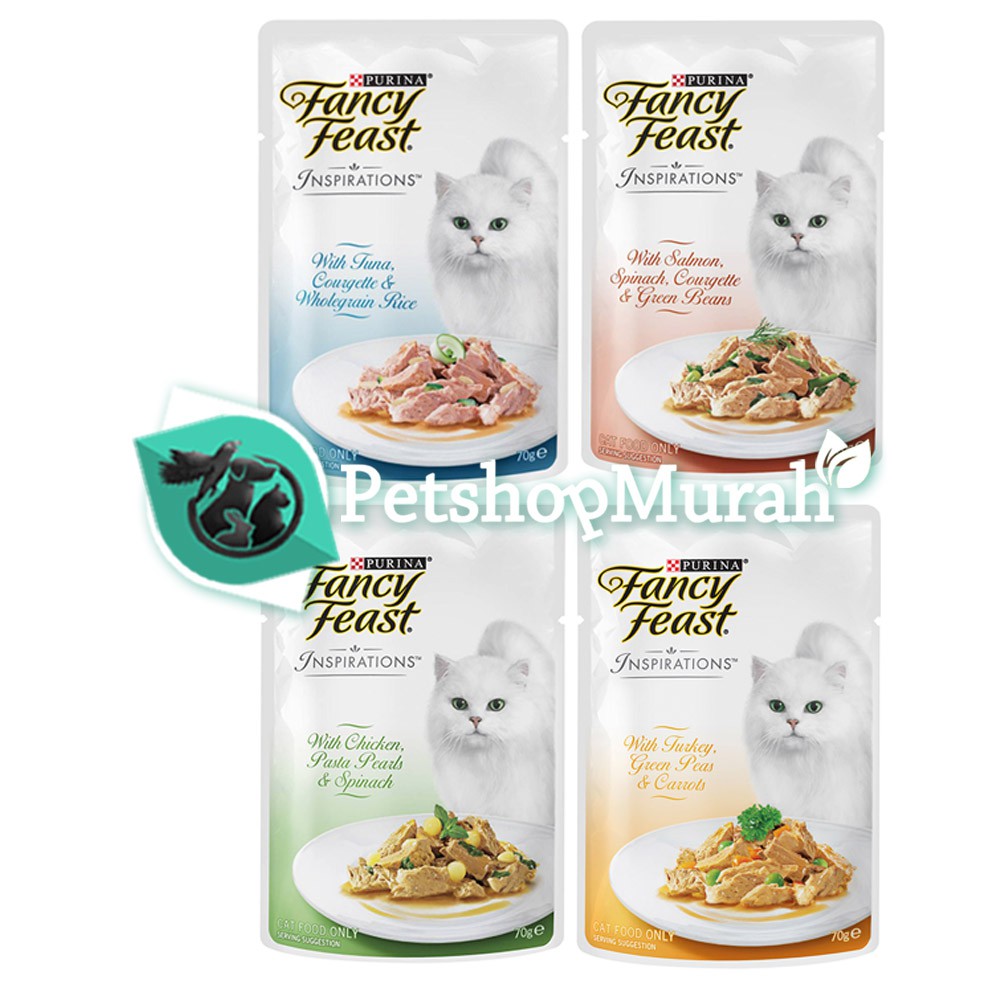 Fancy feast inspirations pouch 70 gr / 70gr sachet  / basah / saset